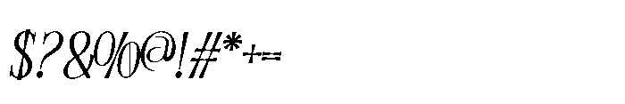 Eco Frey Ecofrey Italics Regular Italic Font OTHER CHARS