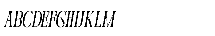 Eco Frey Ecofrey Italics Regular Italic Font UPPERCASE