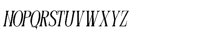 Eco Frey Ecofrey Italics Regular Italic Font UPPERCASE