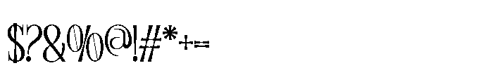 Eco Frey Regular Font OTHER CHARS