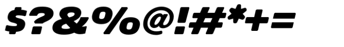 Econo Sans Black Expanded Italic Font OTHER CHARS