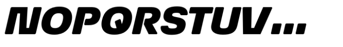 Econo Sans Black Expanded Italic Font UPPERCASE