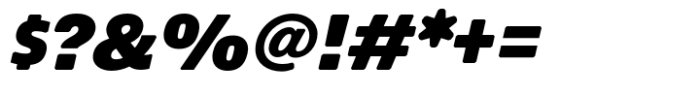 Econo Sans Black Italic Font OTHER CHARS