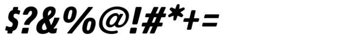 Econo Sans Bold Condensed Italic Font OTHER CHARS