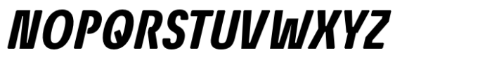Econo Sans Bold Condensed Italic Font UPPERCASE