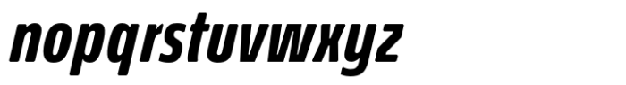 Econo Sans Bold Condensed Italic Font LOWERCASE