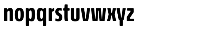 Econo Sans Bold Condensed Font LOWERCASE