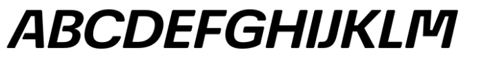 Econo Sans Bold Expanded Italic Font UPPERCASE