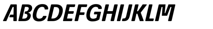 Econo Sans Bold Italic Font UPPERCASE