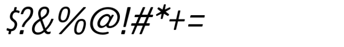 Econo Sans Book Condensed Italic Font OTHER CHARS