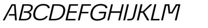 Econo Sans Book Expanded Italic Font UPPERCASE