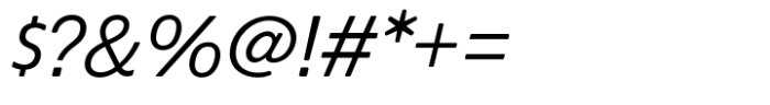 Econo Sans Book Italic Font OTHER CHARS