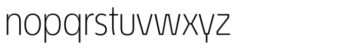 Econo Sans Extra Light Font LOWERCASE