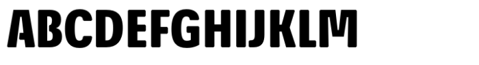 Econo Sans Heavy Condensed Font UPPERCASE