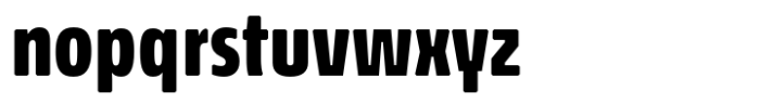 Econo Sans Heavy Condensed Font LOWERCASE