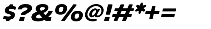 Econo Sans Heavy Expanded Italic Font OTHER CHARS
