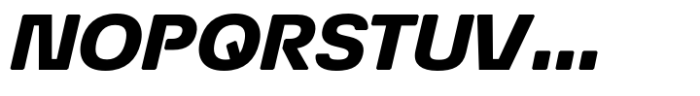 Econo Sans Heavy Expanded Italic Font UPPERCASE
