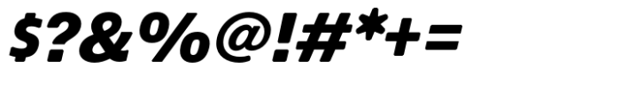 Econo Sans Heavy Italic Font OTHER CHARS