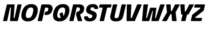 Econo Sans Heavy Italic Font UPPERCASE