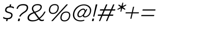 Econo Sans Light Expanded Italic Font OTHER CHARS