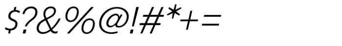 Econo Sans Light Italic Font OTHER CHARS