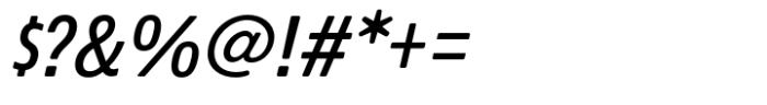 Econo Sans Medium Condensed Italic Font OTHER CHARS