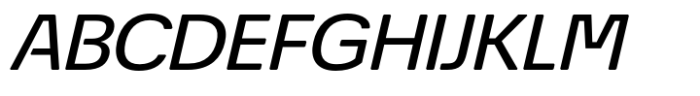 Econo Sans Medium Expanded Italic Font UPPERCASE