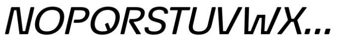 Econo Sans Medium Expanded Italic Font UPPERCASE