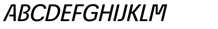 Econo Sans Medium Italic Font UPPERCASE