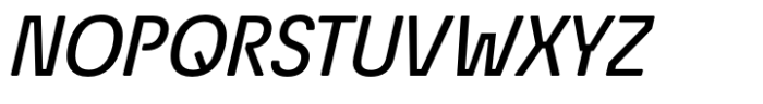 Econo Sans Medium Italic Font UPPERCASE