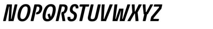 Econo Sans Semi Bold Condensed Italic Font UPPERCASE