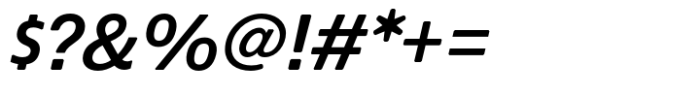 Econo Sans Semi Bold Italic Font OTHER CHARS
