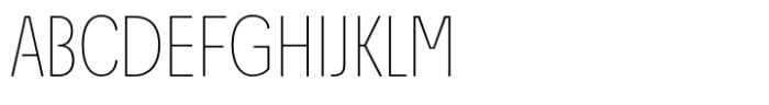 Econo Sans Thin Condensed Font UPPERCASE