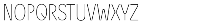 Econo Sans Thin Condensed Font UPPERCASE