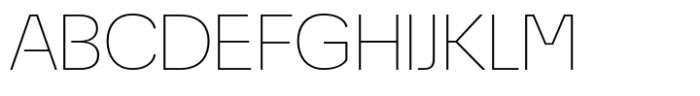 Econo Sans Thin Expanded Font UPPERCASE