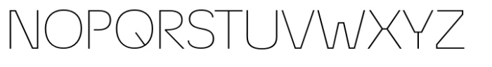 Econo Sans Thin Expanded Font UPPERCASE