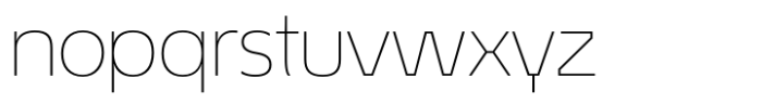 Econo Sans Thin Expanded Font LOWERCASE