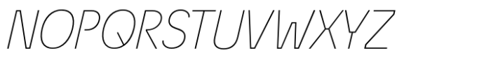 Econo Sans Thin Italic Font UPPERCASE