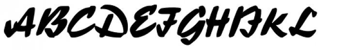 Ecsetiras Font UPPERCASE