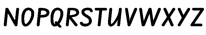 Edu NSW ACT Cursive Bold Font UPPERCASE