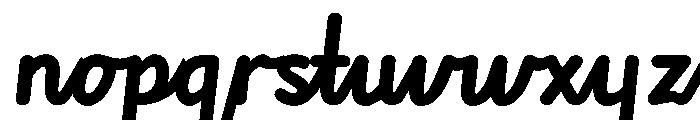 Edu NSW ACT Cursive Bold Font LOWERCASE
