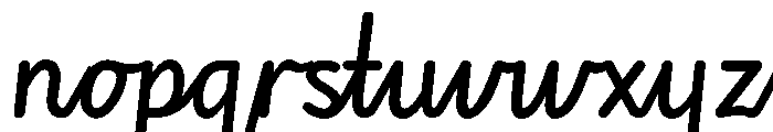 Edu NSW ACT Cursive Medium Font LOWERCASE