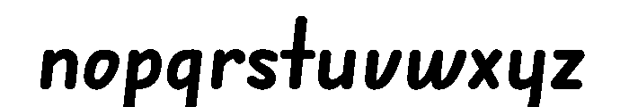 Edu Nsw Act Hand Cursive Bold Font LOWERCASE