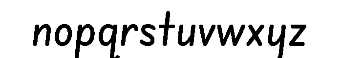 Edu Nsw Act Hand Cursive Medium Font LOWERCASE