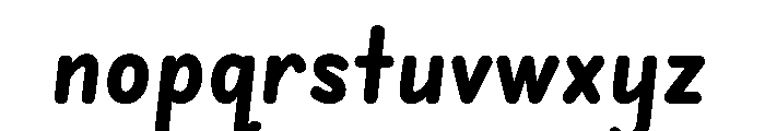 Edu Nsw Act Hand Precursive Bold Font LOWERCASE