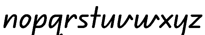 Edu QLD Hand Medium Font LOWERCASE