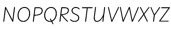 Edu Qld Hand Extra Light Italic Font UPPERCASE