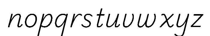Edu Vic Wa Nt Hand Extra Light Font LOWERCASE