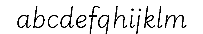 Edu Vic Wa Nt Hand Pre Extra Light Italic FONT