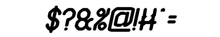 EDGE OF GALAXY Bold Italic Font OTHER CHARS